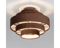 Lumidora Plafondlamp 75420 - Plafonniere - POLIGNANO - E27 - Bruin - Metaal - ⌀ 40 cm