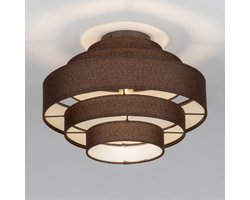 Lumidora Plafondlamp 75424 - Plafonniere - POLIGNANO - E27 - Bruin - Metaal - ⌀ 40 cm