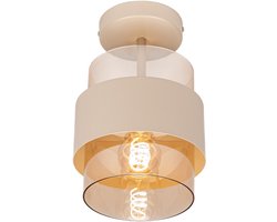 Lumidora Plafondlamp 75519 - Plafonniere - EIXAMPLE - E27 - Beige - Zand - Metaal - ⌀ 18 cm