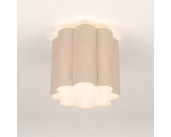 Lumidora Plafondlamp 75605 - Plafonniere - FLORAL - E27 - Beige - Zand - Textiel