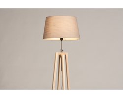 Lumidora Vloerlamp 31129 - LILLE - E27 - Naturel - Taupe - Hout - ⌀ 45 cm