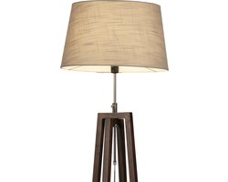 Lumidora Vloerlamp 31344 - LILLE - E27 - Bruin - Taupe - Hout - ⌀ 45 cm