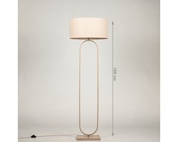 Lumidora Vloerlamp 31791 - WENEN3 - E27 - Beige - Taupe - Zand - Metaal