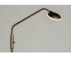 Lumidora Vloerlamp 73195 - INDIA - Ingebouwd LED - 5.0 Watt - 450 Lumen - 2700 Kelvin - Brons - Metaal - Met dimmer