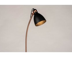 Lumidora Vloerlamp 73796 - RITA - E27 - Zwart - Roodkoper - Metaal