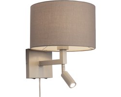 Lumidora Wandlamp 31448 - Voor binnen - SIENA - 2 Lichts - Ingebouwd LED - 1.0 Watt - 100 Lumen - 2700 Kelvin - Beige - Taupe - Zand - Metaal