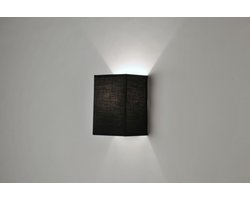 Lumidora Wandlamp 71228 - Voor binnen - ADELAIDE - E14 - Zwart - Textiel