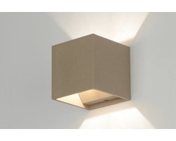 Lumidora Wandlamp 71785 - Voor binnen - CUBUZ - G9 - Taupe - Metaal