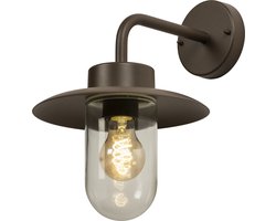 Lumidora Wandlamp 74839 - Voor buiten - FOREST - E27 - Bruin - Metaal - Buitenlamp - IP44