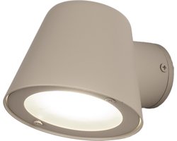 Lumidora Wandlamp 75098 - Voor buiten - LUCA - GU10 - Taupe - Metaal - Buitenlamp - Badkamerlamp - IP44