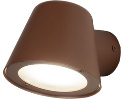 Lumidora Wandlamp 75099 - Voor buiten - LUCA - GU10 - Rood - Bruin - Metaal - Buitenlamp - Badkamerlamp - IP44