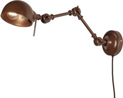 Lumidora Wandlamp 75106 - Voor binnen - DIEGO - E14 - Rood - Bruin - Metaal