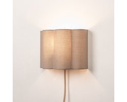 Lumidora Wandlamp 75603 - Voor binnen - FLORAL - E27 - Taupe - Metaal