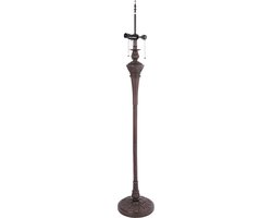 Lumilamp Lampenvoet Vloerlamp Tiffany Bruin Metaal