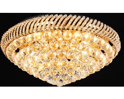 Lumilamp Plafondlamp Kristal Ø 60x25 cm Transparant IJzer