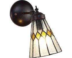 Lumilamp Wandlamp Tiffany 17x12x23 cm Transparant Glas