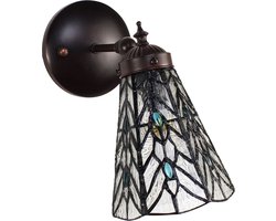Lumilamp Wandlamp Tiffany 17x12x23 cm Transparant Glas
