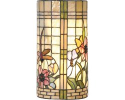 Lumilamp Wandlamp Tiffany 20x11x36 cm Beige Groen Metaal