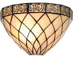 Lumilamp Wandlamp Tiffany 30x15x20 cm Beige Bruin Metaal