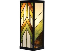 Lumilamp Wandlamp Tiffany Beige Glas Geen vorm