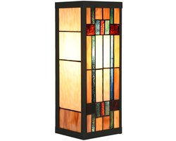 Lumilamp Wandlamp Tiffany Beige Glas Geen vorm