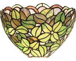 Lumilamp Wandlamp Tiffany Groen Glas