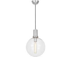 Lumina Deco Dorito Hanglamp - Transparant & Chroom, Ø25cm