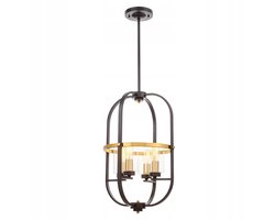 Lumina Deco Monterey Hanglamp Zwart Messing 4xE27