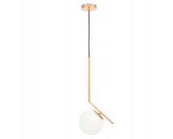 Lumina Deco Sorento Hanglamp Goud Wit Glas E27 15cm