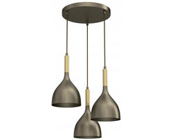 Lumina NOAK Plafond Lamp Goud/Grijs 3xE27 Modern voor Woonkamer