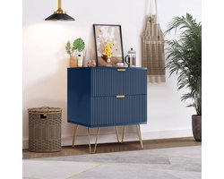 Luminarix Nachtkastje met lades, nachtkastje (set, 1 stuk, moderne salontafel, bijzettafel), modern