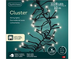 Lumineo Clusterverlichting - warm wit - 1128 leds - 10 m - kerstverlichting