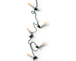 Lumineo Kerstboomverlichting - lichtsnoer - 30 kaarsen - warm wit - 725 cm - kerstversiering