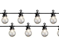 Lumineo - LED partylights - buiten - warm wit licht - 20 globe lampen - 9,5m Starterset