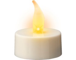 Lumineo LED waxinelichtjes - 24x st - wit -met afstandsbediening