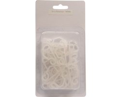 Lumineo Lichtsnoer ophanghaakjes - 24x st - bevestiging dakgoot - kerstverlichting ophangen - haakjes