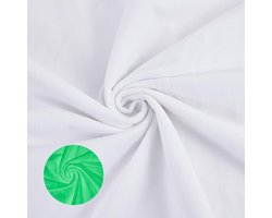Luminescente Stof - Glow in the Dark - Fluweel - Zelfgemaakt - Naaiprojecten - Quilten - Kleding - Wit - 140x91cm