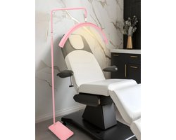 LuminexPro®- Stevige LED Moon Light - HET BESTE MODEL - Behandellamp - 360° Rotatie - Telefoonhouder - 180 cm hoog -Salonlamp - Moonlight - Behandel lamp - Incl. smartphonehouder - Beauty - Tattoo - Massage - Nagelstyliste - Make-up - Verlichting