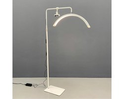 LuminexPro®- Stevige LED Moon Light - HET BESTE MODEL - Behandellamp - 360° Rotatie - Telefoonhouder - 180 cm hoog -Salonlamp - Moonlight - Behandel lamp - Incl. smartphonehouder - Beauty - Tattoo - Massage - Nagelstyliste - Make-up - Verlichting
