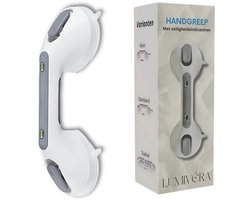 Lumivéra® - Handgreep met Zuignap - Handgreep - Handgreep Douche - Wandbeugel Badkamer - Handgreep Badkamer - Veiligheidsgreep - Wandbeugel Badkamer - Wandbeugel - Trekvermogen tot 110KG - Alleen voor Gladde Oppervlakken - Klein