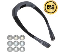 Lumixar® Draadloos LED Neklampje - Nekleeslamp Oplaadbaar - Neklamp voor Haakwerk/Klussen - Leeslampje voor Boek / in Bed - Boeklampje - Bedlampje - 9 Standen - Grijs