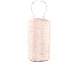 Lumiz Solar Tuinverlichting - Lampion - Cylinder - 18 cm - Soft Blush