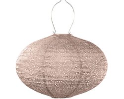 Lumiz Solar Tuinverlichting - Lampion op zonne energie - Oval - 40 cm - Goud