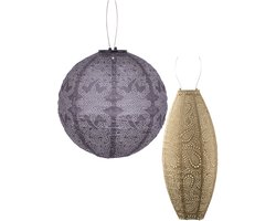 LUMIZ Solar Tuinverlichting - op zonneenergie - Buitenlampjes - Buitenverlichting - Buitenlamp - Lotus Set - 2 stuks