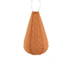 Lumiz Solar Tuinverlichting - Tuinverlichting op zonne energie - Buitenlampjes - Tuinverlichting op zonneenergie - Buitenverlichting - Buitenlamp - Decoratie - Fan Drop - 28 cm - Oranje
