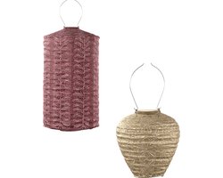 LUMIZ Solar Tuinverlichting - Tuinverlichting op zonne energie - Buitenlampjes - Tuinverlichting op zonneenergie - Buitenverlichting - Buitenlamp - Decoratie - Klaproos Set - 2 stuks - Koper - Goud