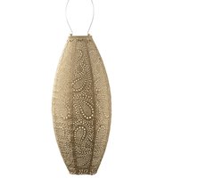Lumiz Solar Tuinverlichting - Tuinverlichting op zonne energie - Buitenlampjes - Tuinverlichting op zonneergie - Buitenverlichting - Decoratie - Paisley Long Oval - 20 cm - Goud