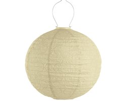 Lumiz Solar Tuinverlichting - Tuinverlichting op zonne energie - Moederdag - Buitenlampjes - Tuinverlichting op zonneenergie - Buitenverlichting - Buitenlamp - Decoratie - Tigres Rond - 40 cm - Geel