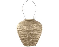 Lumiz Solar Tuinverlichting - Tuinverlichting op zonne energie - Moederdag - Buitenlampjes - Tuinverlichting op zonneergie - Buitenverlichting - Decoratie - Mandela Balloon - 20 cm - Goud