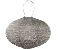 Lumiz Solar Tuinverlichting - Tuinverlichting op zonne energie - Tuinverlichting - Buitenlampjes - Tuinverlichting op zonneenergie - Buitenverlichting - Buitenlamp - Decoratie - Paisley Oval - 40 cm - Taupe